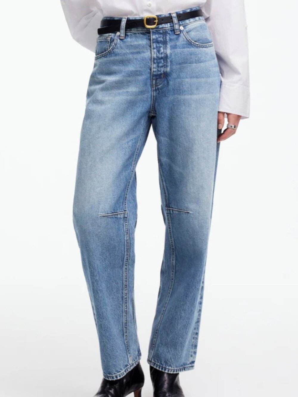 Madewell Darted Barrel-Leg Jean